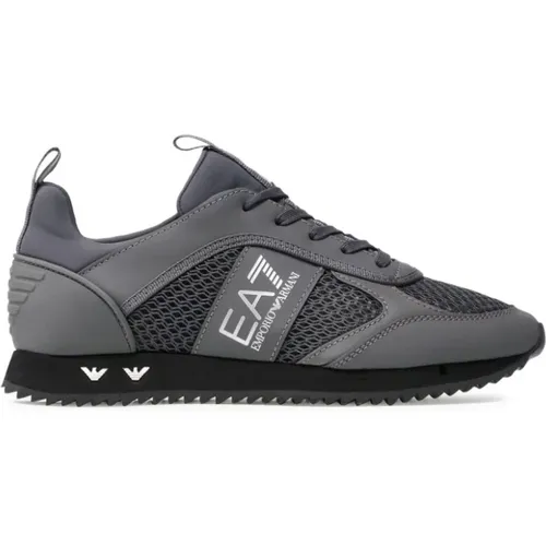 Black Sole Sneakers , male, Sizes: 10 UK, 6 UK - Emporio Armani EA7 - Modalova