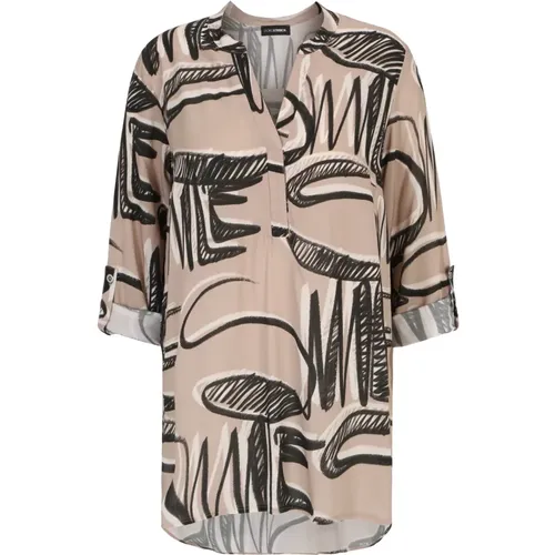 Bluse mit Graffiti-Print , Damen, Größe: XL - Doris Streich - Modalova