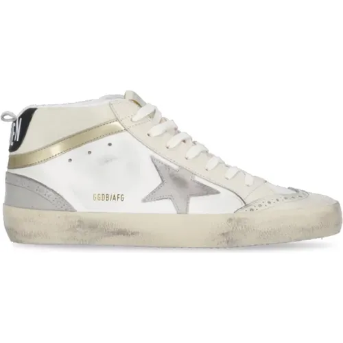 Leder Sneakers mit Brogue-Detail , Damen, Größe: 36 EU - Golden Goose - Modalova