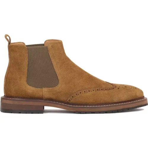 Wildleder Chelsea Boots mit Rosettenverzierung , Herren, Größe: 40 EU - Kazar - Modalova