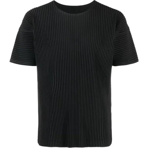 Plisse T-Shirt , male, Sizes: XL, M, L - Issey Miyake - Modalova