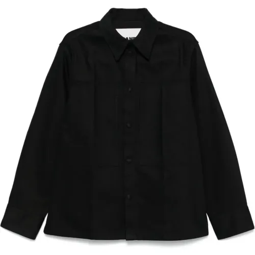 Denim Shirt Classic Collar , male, Sizes: M, L - Jil Sander - Modalova