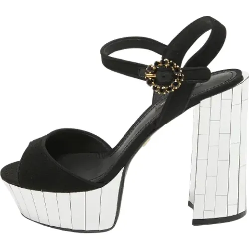 Pre-owned Fabric sandals , female, Sizes: 6 UK - Dolce & Gabbana Pre-owned - Modalova