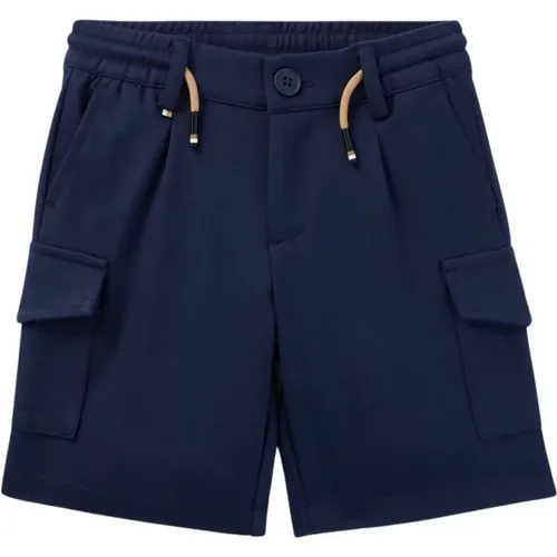 Blaue Kinder Bermuda Shorts - Hugo Boss - Modalova