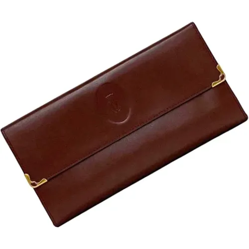 Pre-owned Leather wallets , female, Sizes: ONE SIZE - Cartier Vintage - Modalova