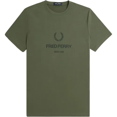 Grafik T-Shirt für Männer , Herren, Größe: XL - Fred Perry - Modalova