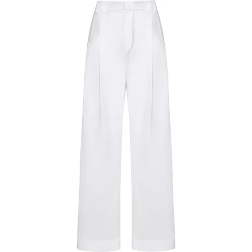 Natural Trousers , female, Sizes: 3XS - BRUNELLO CUCINELLI - Modalova