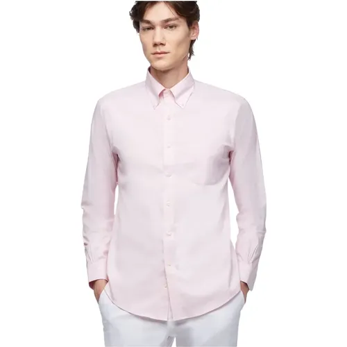 Regular Fit Non-Iron Pinpoint Hemd mit Button-Down-Kragen , Herren, Größe: 2XL - Brooks Brothers - Modalova