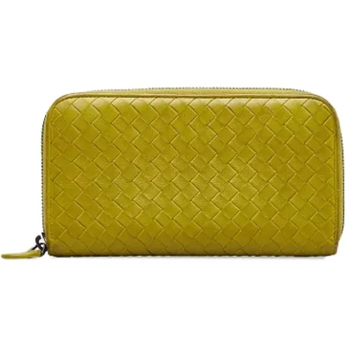 Pre-owned Leather wallets , female, Sizes: ONE SIZE - Bottega Veneta Vintage - Modalova