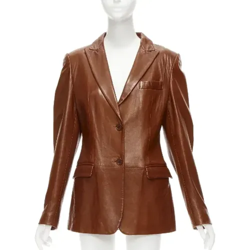 Pre-owned Leather outerwear , female, Sizes: S - Dolce & Gabbana Pre-owned - Modalova