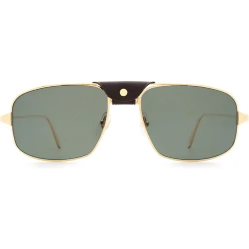 Fashionable Sunglasses with 100% UV Protection , male, Sizes: 60 MM - Cartier - Modalova