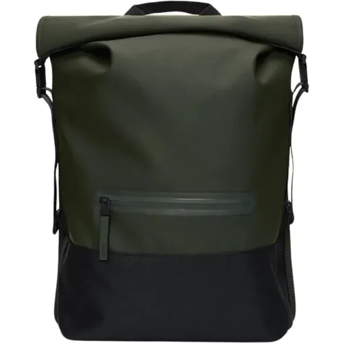 Sportlicher Trail Rolltop Rucksack - Rains - Modalova