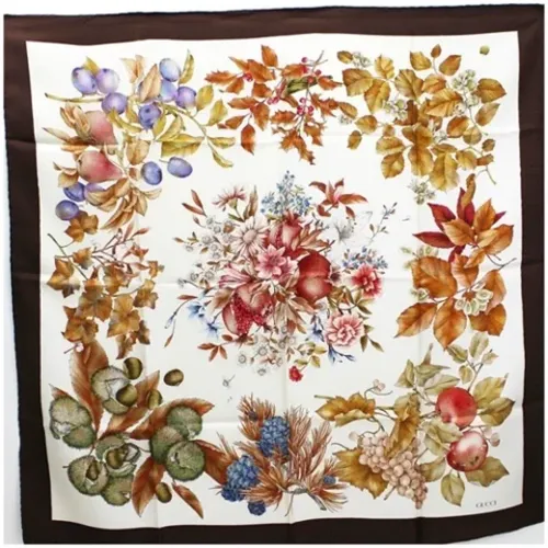 Pre-owned Silk Gucci Scarf , female, Sizes: ONE SIZE - Gucci Vintage - Modalova