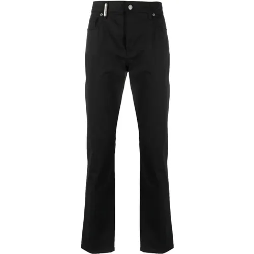 Schwarze Straight-Leg Hose , Herren, Größe: 2XL - Moschino - Modalova