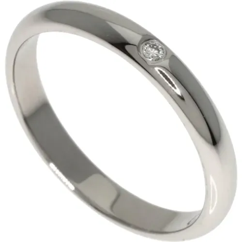 Pre-owned Platinum rings , female, Sizes: ONE SIZE - Cartier Vintage - Modalova