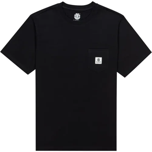 Kurzarm T-shirt , Herren, Größe: S - Element - Modalova