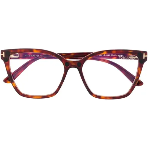 Rote Optische Brille, vielseitig und stilvoll , Damen, Größe: 53 MM - Tom Ford - Modalova