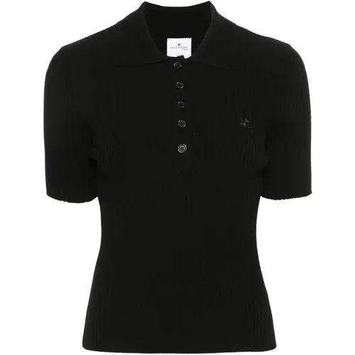 T-Shirts Polos for Women , female, Sizes: S, XS, M - Courrèges - Modalova