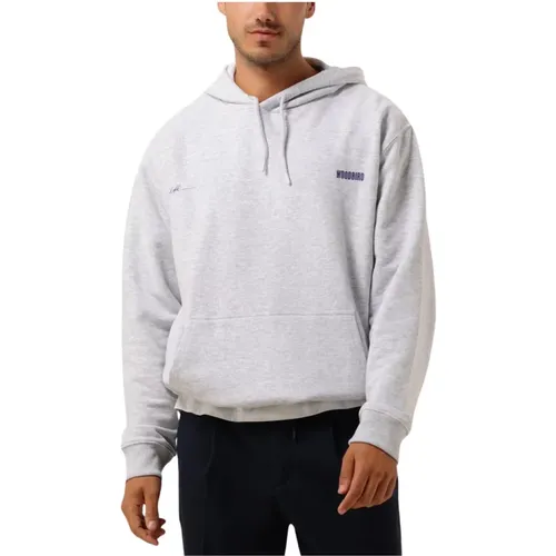 Herren Hoodie Pullover Hellgrau , Herren, Größe: M - Woodbird - Modalova