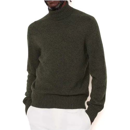 Grüner Wollrollkragenpullover , Herren, Größe: M - Officine Générale - Modalova