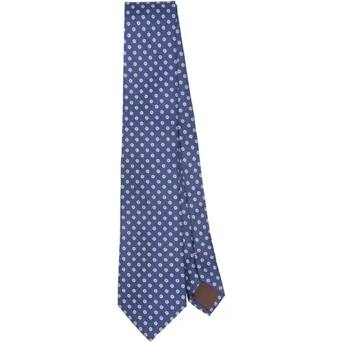 Silk tie , male, Sizes: ONE SIZE - Canali - Modalova
