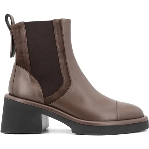 Timeless Leather Ankle Boots , female, Sizes: 6 UK, 5 UK - PESERICO - Modalova