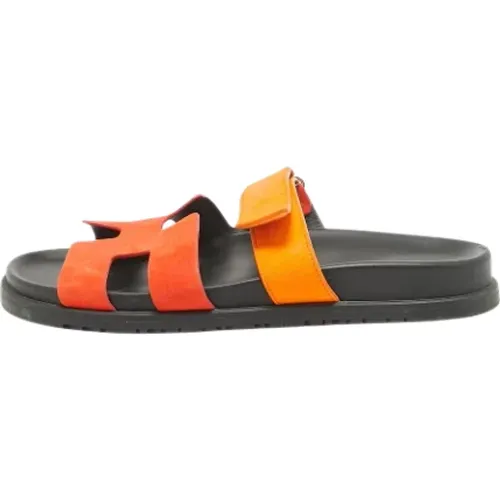 Pre-owned Suede sandals , male, Sizes: 7 UK - Hermès Vintage - Modalova