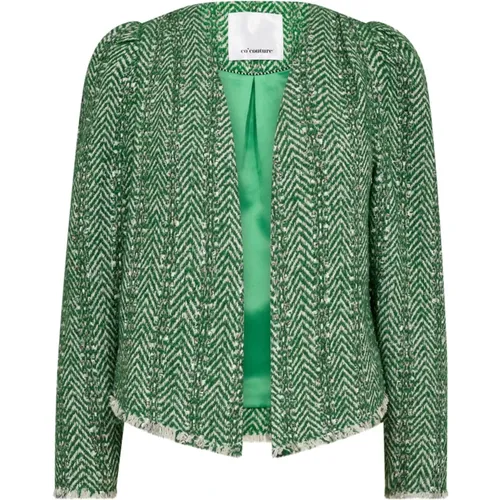 Grüner Boucle Jacket Blazer Alviecc , Damen, Größe: S - Co'Couture - Modalova