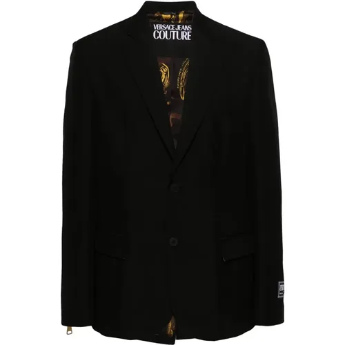 Casual Schwarzer Blazer - Versace Jeans Couture - Modalova