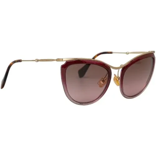 Pre-owned Plastic sunglasses , female, Sizes: ONE SIZE - Miu Miu Pre-owned - Modalova