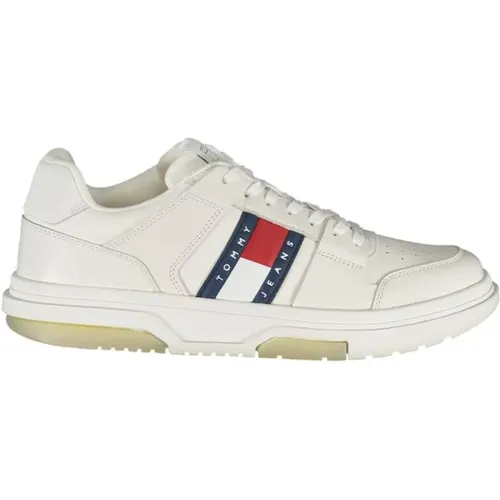 Trendige Sneaker mit Kontrastdetails , Herren, Größe: 42 EU - Tommy Hilfiger - Modalova