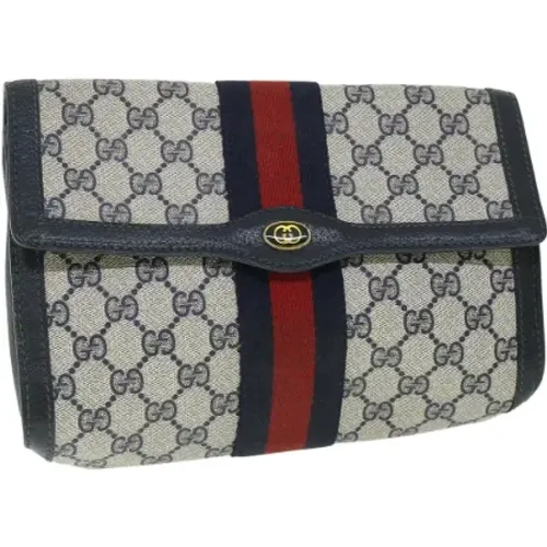 Pre-owned Leder clutches , Damen, Größe: ONE Size - Gucci Vintage - Modalova