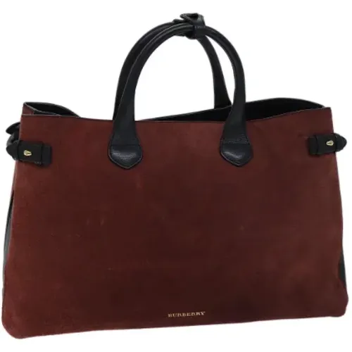 Pre-owned Suede handbags , female, Sizes: ONE SIZE - Burberry Vintage - Modalova