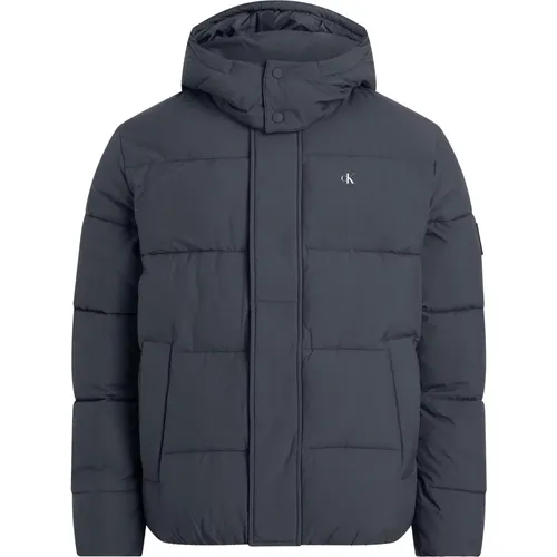 Winter Essentials Jacket Ink Blue , male, Sizes: S, XL, L, M - Calvin Klein - Modalova