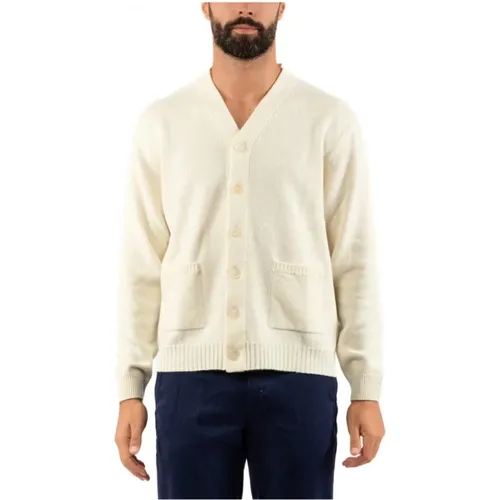 Mens Cardigan in Classic Style , male, Sizes: M, XL, S, L - Daniele Fiesoli - Modalova