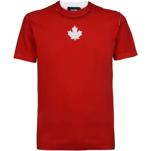 Cotton T-Shirt , male, Sizes: 2XL, S - Dsquared2 - Modalova
