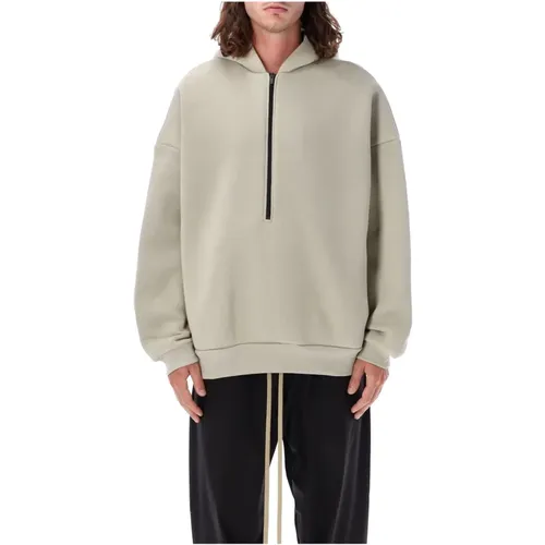 Paris Sky Knitwear Half Zip Hoodie , male, Sizes: M, XL - Fear Of God - Modalova