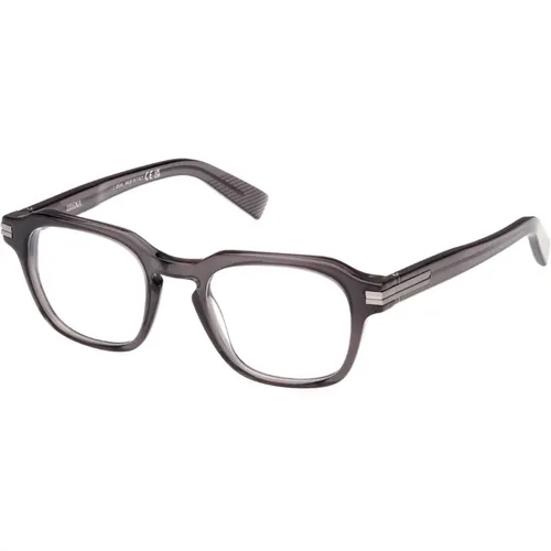 Graue Brillengestelle Ez5282 Sonnenbrille , unisex, Größe: 50 MM - Ermenegildo Zegna - Modalova