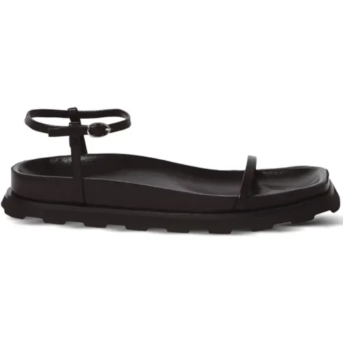 Schwarze flache Sandalen für modebewusste Frauen - Proenza Schouler - Modalova