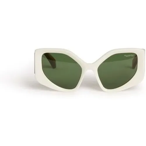 Off , Stylish Acetate Sunglasses , unisex, Sizes: 58 MM - Off White - Modalova