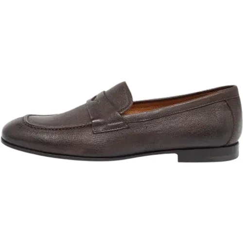 Pre-owned Leather flats , male, Sizes: 5 UK - Armani Pre-owned - Modalova