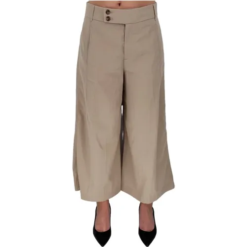 Comfortable Flare Pants , female, Sizes: W25, W28 - closed - Modalova