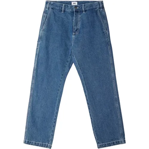 Locker sitzende Zimmermanns-Denim-Jeans , Herren, Größe: W30 - Obey - Modalova