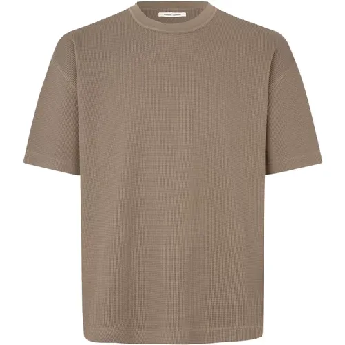Textured Short Sleeve T-shirt , male, Sizes: M, L - Samsøe Samsøe - Modalova