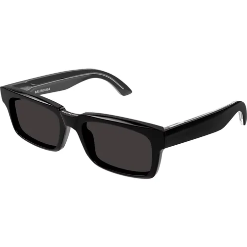Schwarz/Graue Sonnenbrille,Graue Sonnenbrille Bb0345S 004 Stil - Balenciaga - Modalova