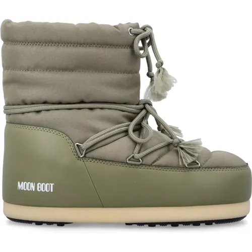 Khaki Grüne Geschlossene Schuhe EVX Light , Damen, Größe: 35 EU - moon boot - Modalova