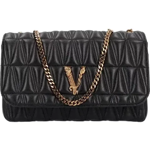 Pre-owned Leather shoulder-bags , female, Sizes: ONE SIZE - Versace Pre-owned - Modalova