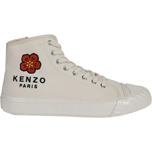 High Top Sneakers - Cream , male, Sizes: 6 UK - Kenzo - Modalova