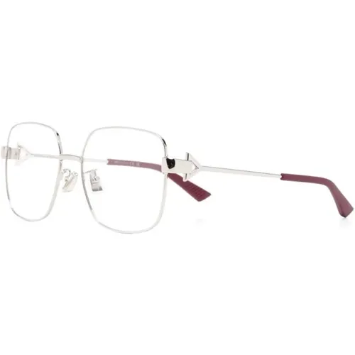 Silberne Optische Brille mit Zubehör,Goldene Optische Brille Stilvoll und vielseitig - Bottega Veneta - Modalova