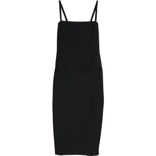 Minimalistisches Midi-Kleid mit Geradem Ausschnitt , Damen, Größe: S - Max Mara - Modalova